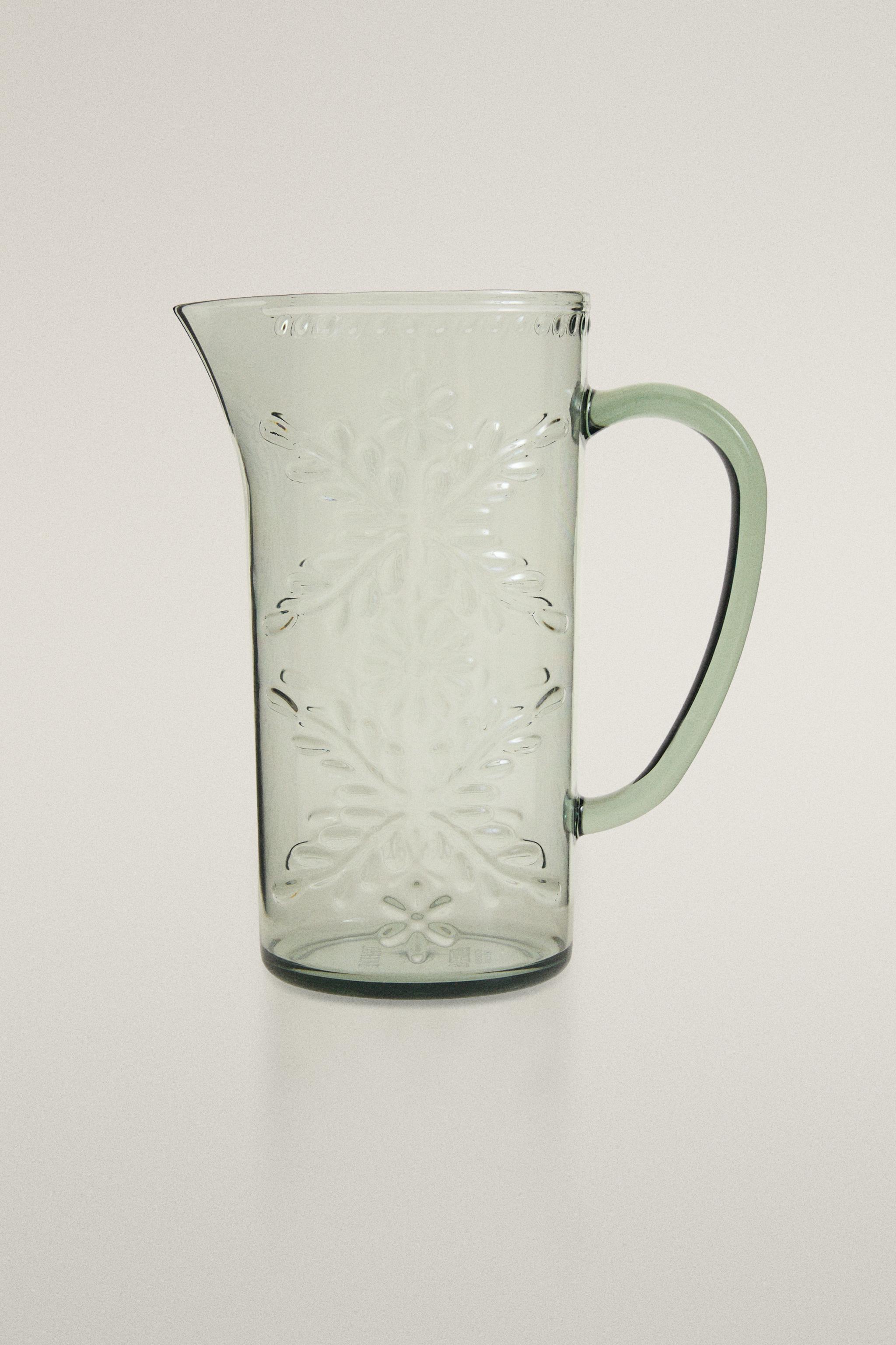 FLORAL ACRYLIC PITCHER